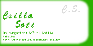 csilla soti business card